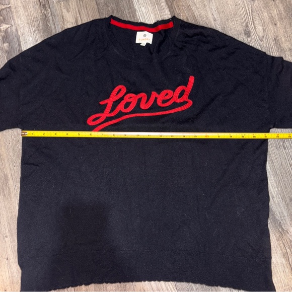 Sundry Cashmere Merino Wool Loved Black Sweater Small Revolve - Picture 10 of 11